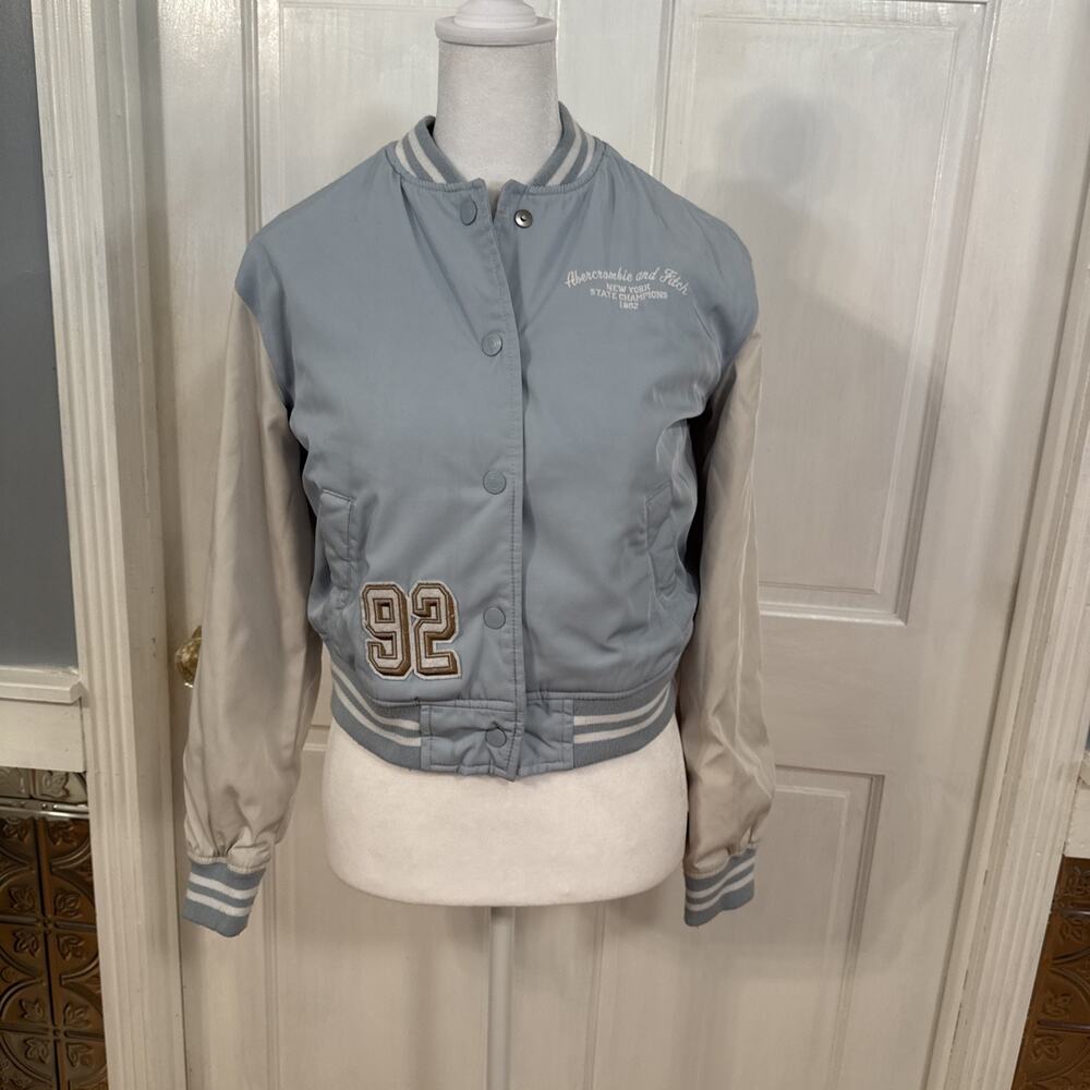 Abercrombie & Fitch Y2K-style varsity jacket Size 13/14 Vintage Be